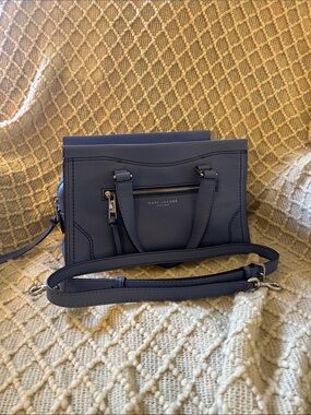 Marc Jacobs Blue Pebbled Leather Large Cruiser Satchel Excellent Condition!